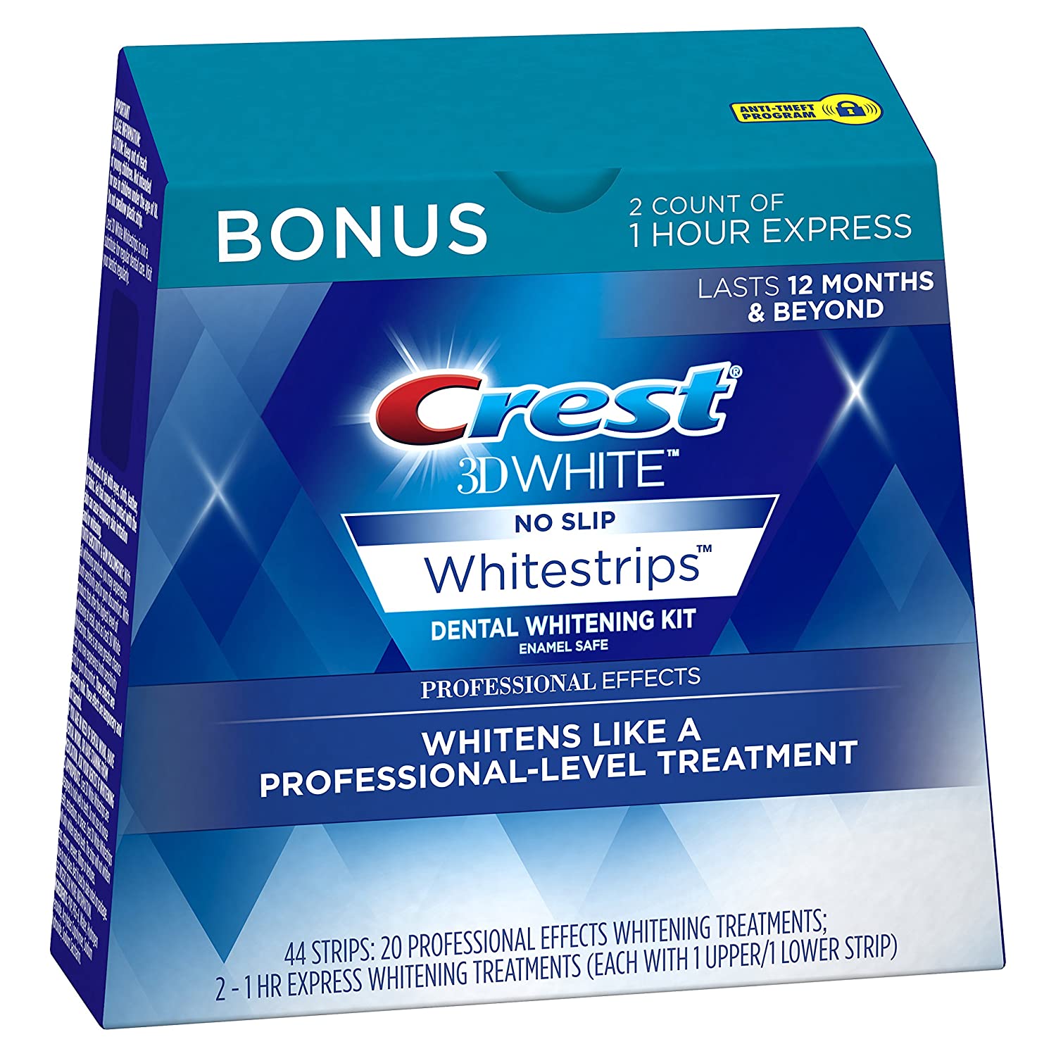 我选择最好的牙齿美白产品Crest 3D White Professional Effects Whitestrips。